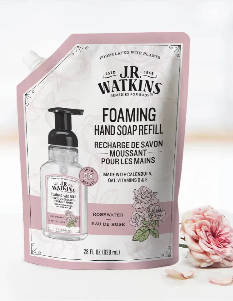 Hand Soap Foaming Rosewater 28floz Refill