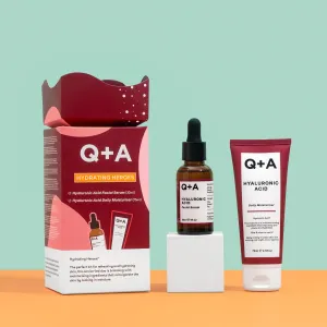 Q A Hydrating Heroes Moisturiser & Serum Gift Set